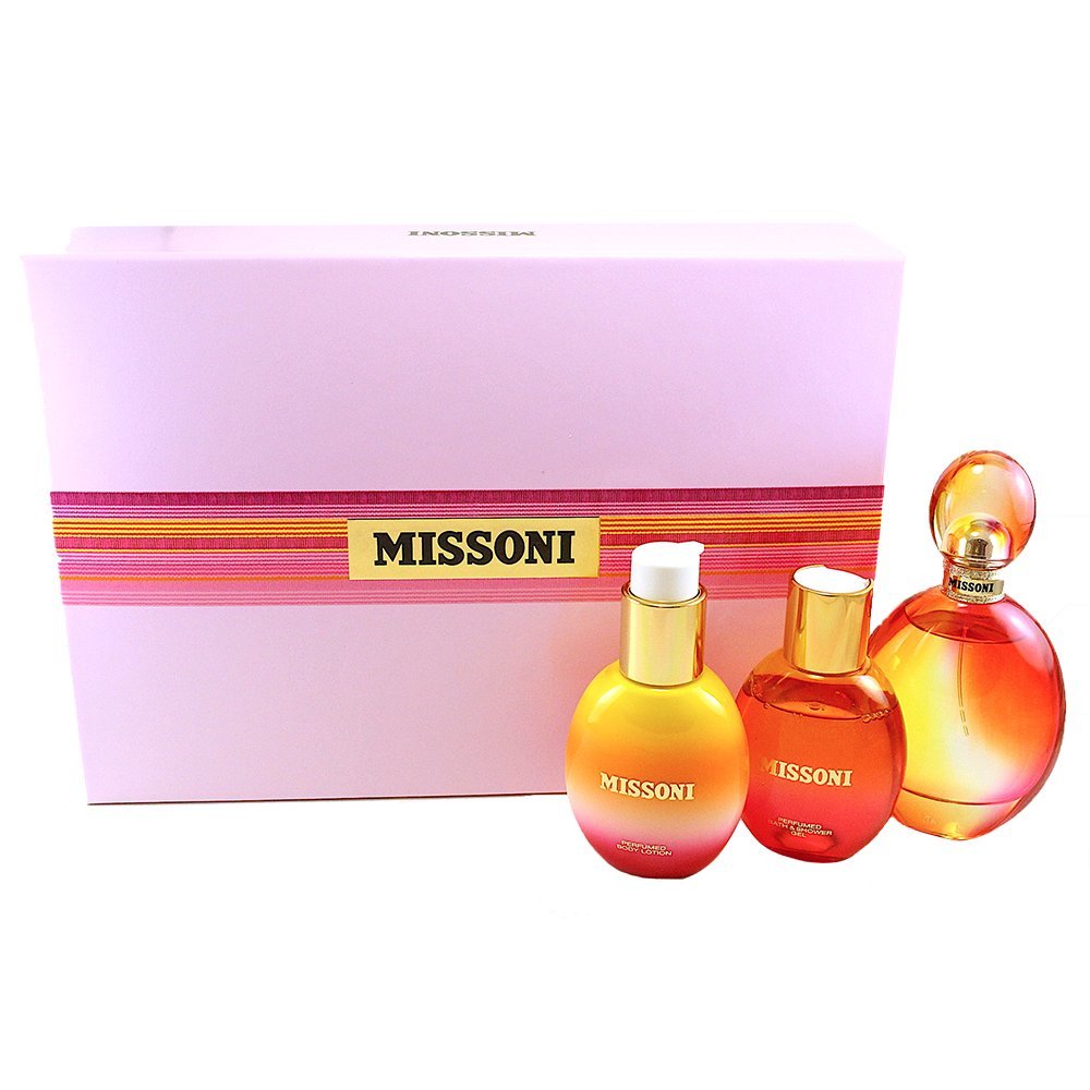 Missoni Gift Set 100ml Eau de toilette EDT + 100ml Body Lotion + 100ml Shower Gel