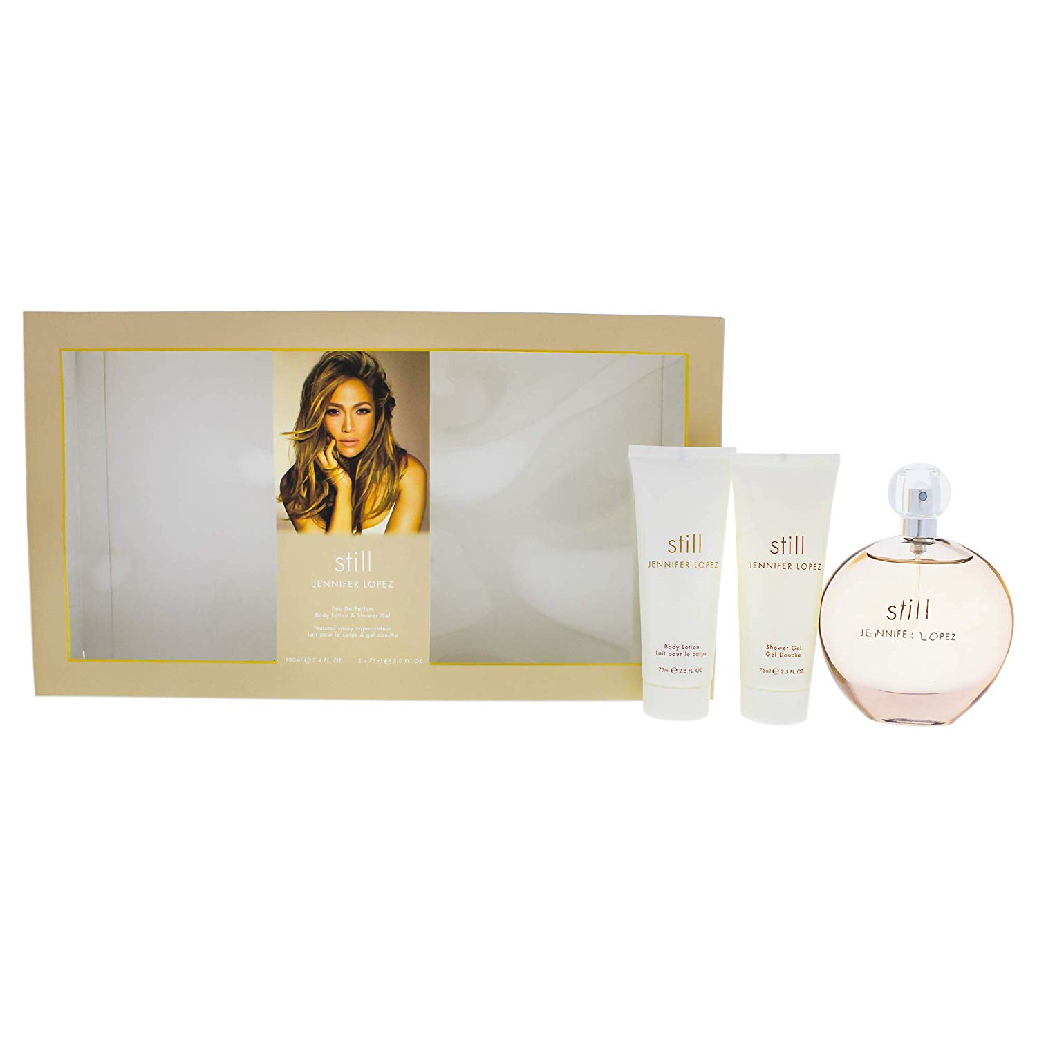 Jennifer Lopez Still Gift Set 100ml Eau du Parfum EDP + 75ml Shower Gel + 75ml Body Lotion