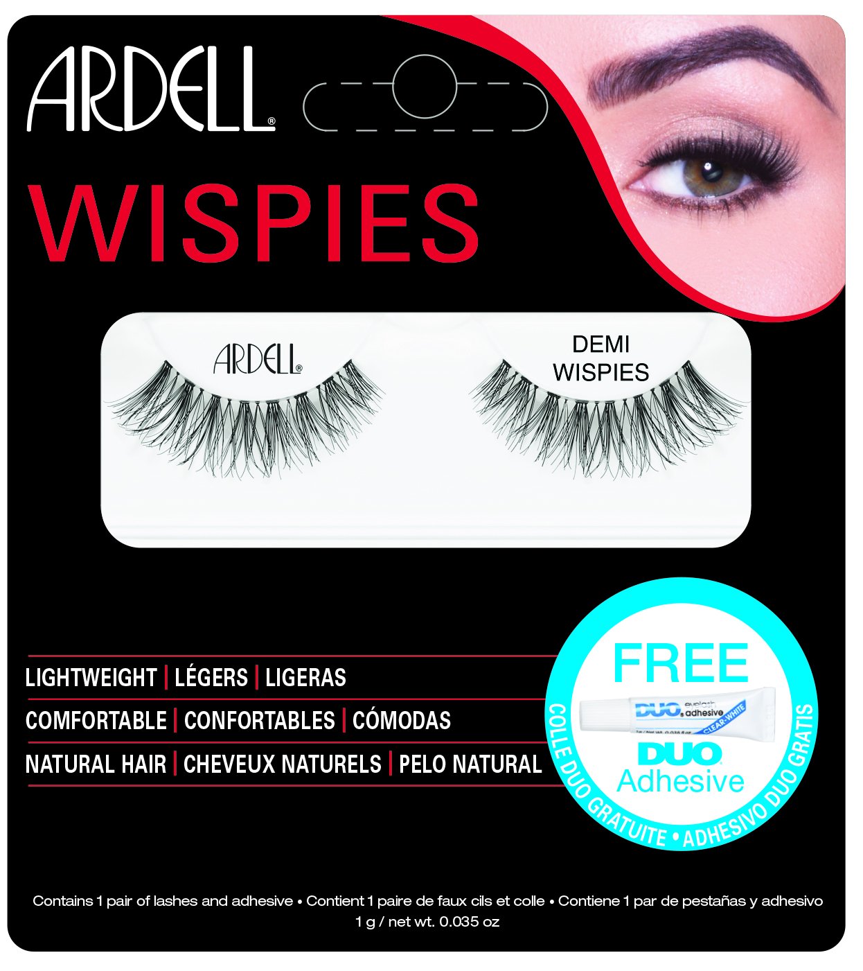 Ardell Demi Wispies Natural Human Hair Lashes - Black