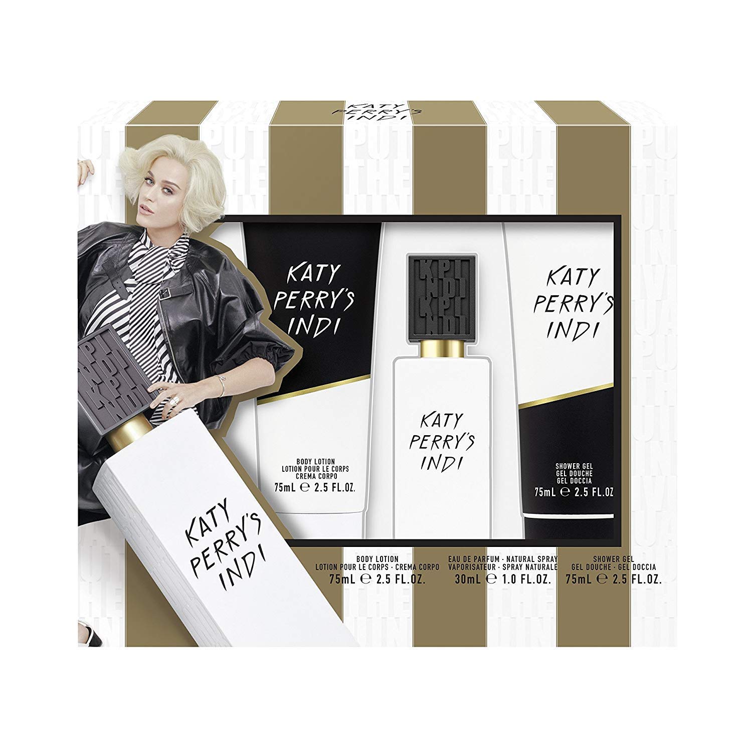 Katy Perry Katy Perrys Indi Gift Set 30ml Eau du Parfum EDP + 75ml Shower Gel + 75ml Body Lotion