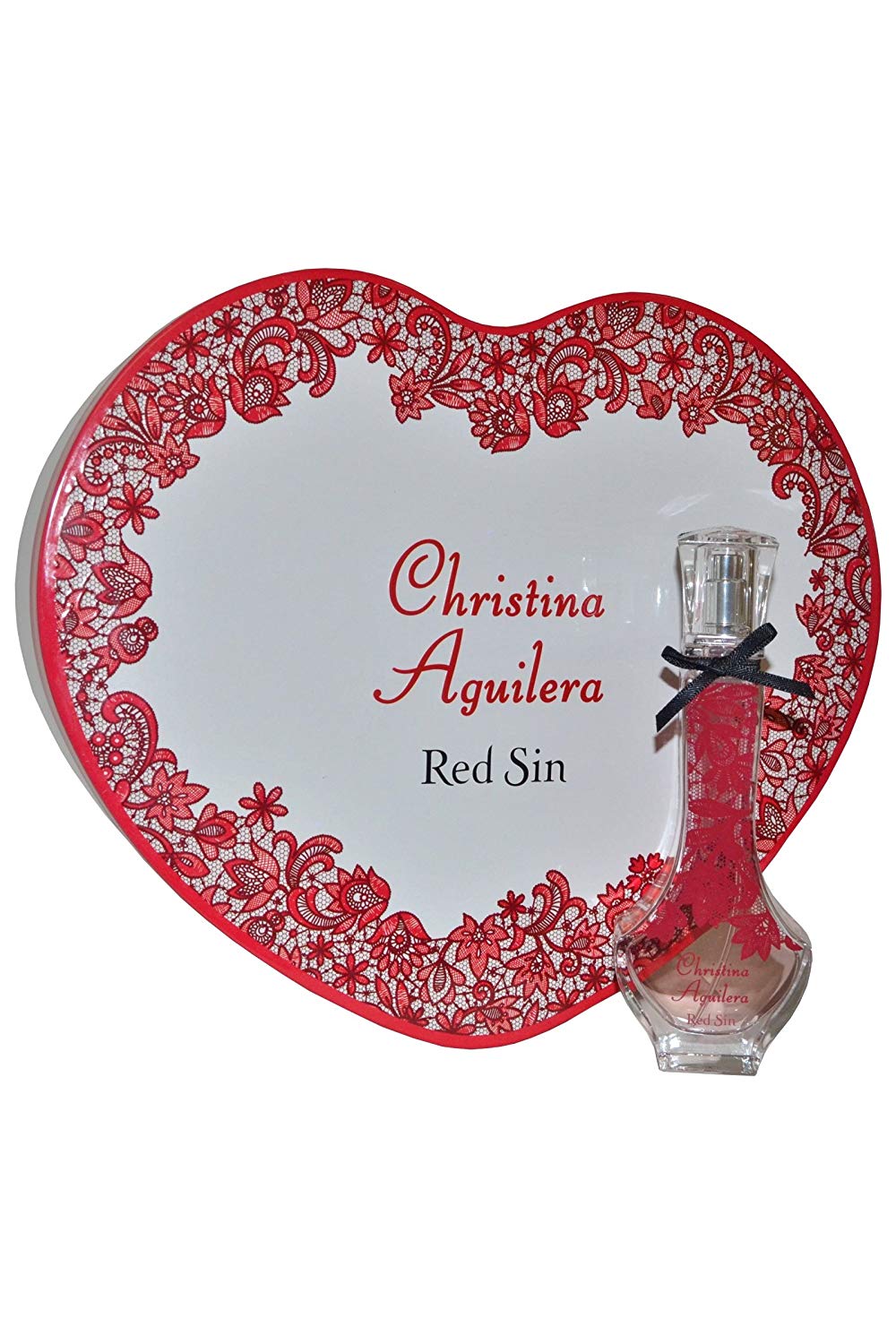 Christina Aguilera Red Sin Gift Set 30ml Eau du Parfum EDP + Tin Heart Box