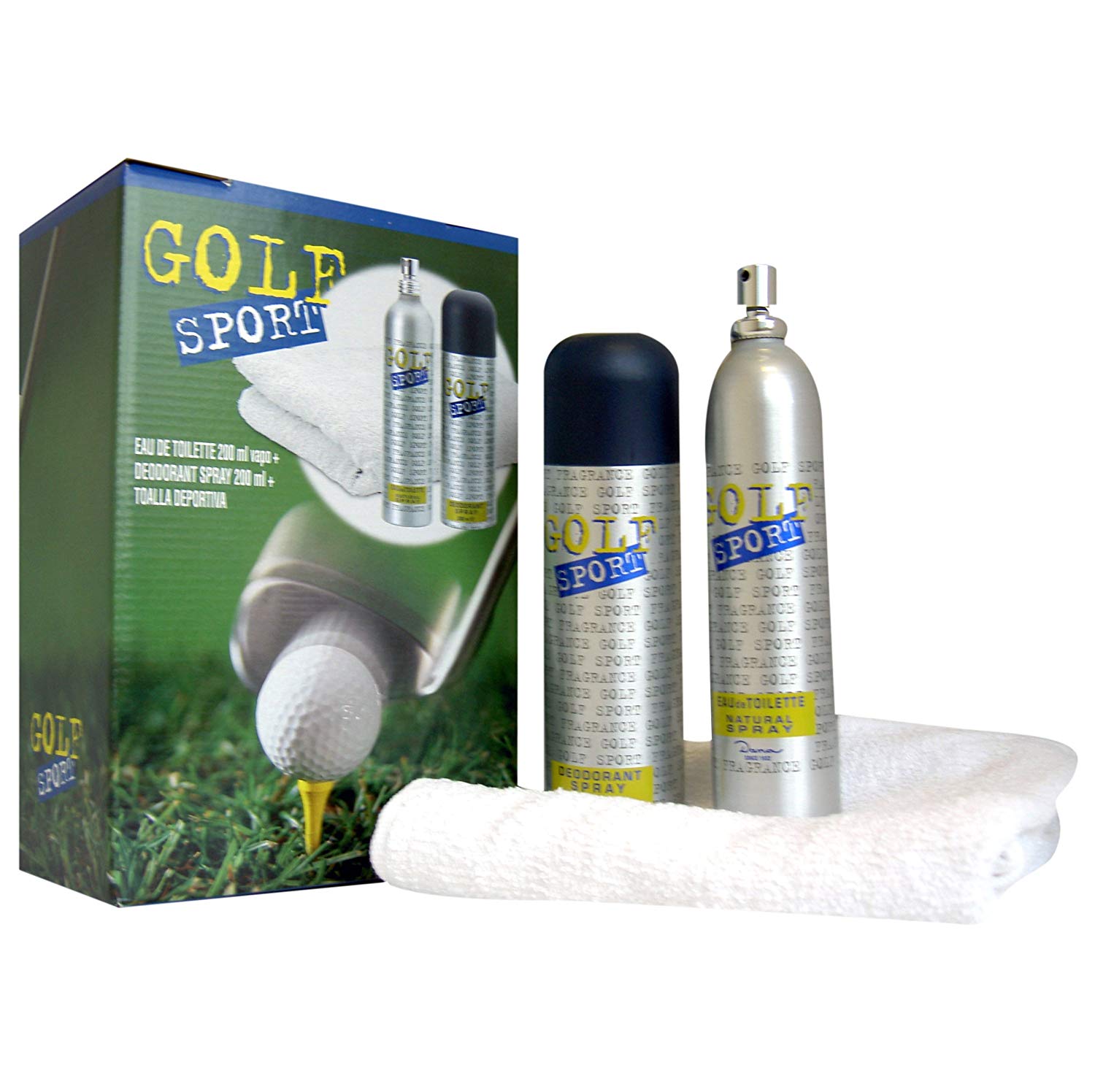 Dana Golf Sport Gift Set 200ml Eau de toilette EDT + 200ml Deodorant Spray + Sports Towel