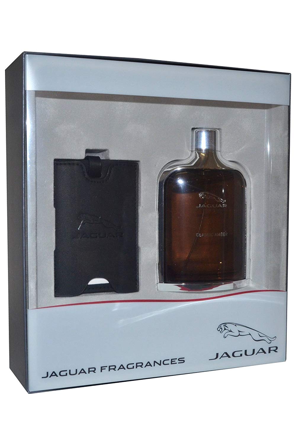 Jaguar Classic Amber Gift Set 100ml Eau de toilette EDT + Luggage Tag