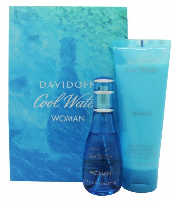 Davidoff Cool Water Woman Wave Gift Set 30ml Eau de toilette EDT + 75ml Body Lotion