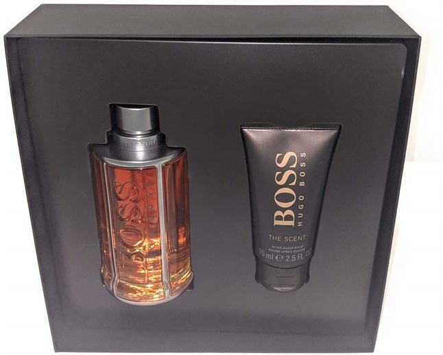 Hugo Boss Boss The Scent Gift Set 200ml Eau Toilette EDT + 75ml Aftershave Balm For Him | Perfumes of London