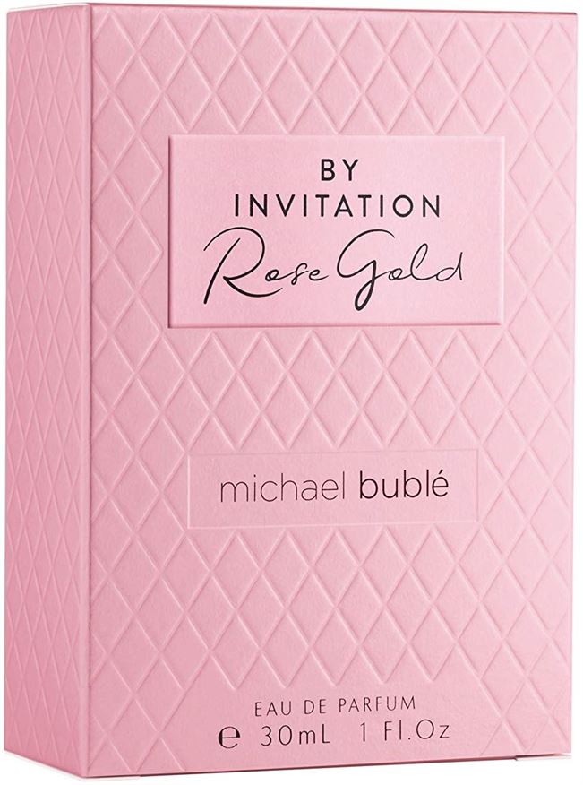 Michael Buble By Invitation Rose Gold Eau de Parfum 30ml Spray For her