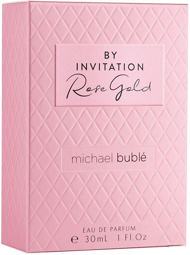 Michael Buble By Invitation Rose Gold Eau de Parfum 30ml Spray For her