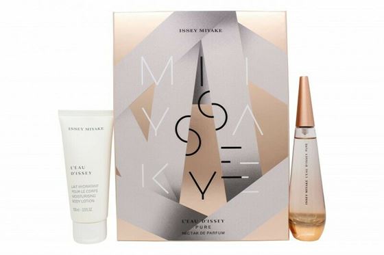 Issey Miyake L'Eau d'Issey Nectar Gift Set 50ml Eau De Parfum EDP + 100ml Body Lotion For her | Perfumes of London