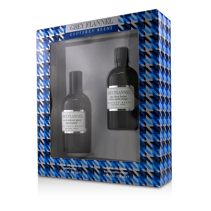Geoffrey Beene Grey Flannel Gift Set 120ml Eau de toilette EDT + 120ml Aftershave Lotion