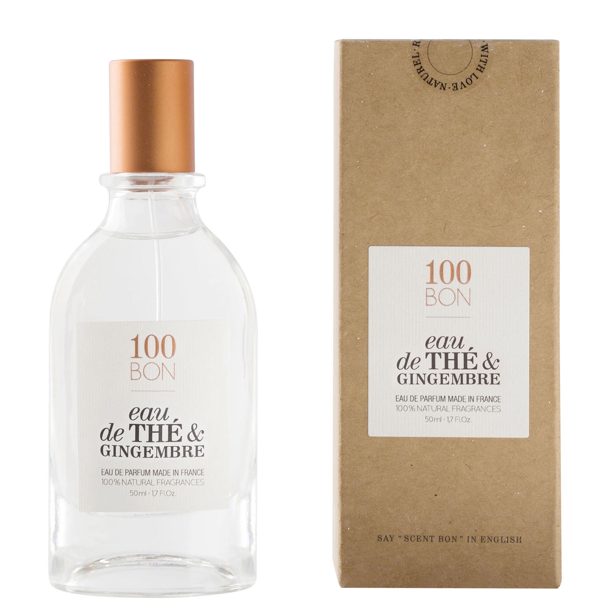 100BON Eau de Thé et Gingembre Refillable Eau de Parfum Concentrate 50ml Spray