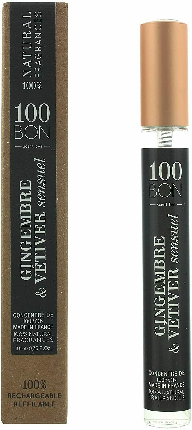 100BON Gingembre & Vétiver Sensuel Eau de Parfum Concentrate 10ml Spray