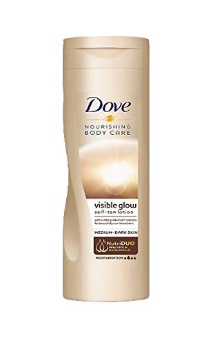 Dove Visible Glow Self-Tan Lotion 250ml - Medium To Dark