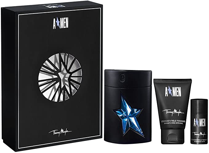 Thierry Mugler A Men Gift Set 100ml EDT Refillable 50ml Shower Gel