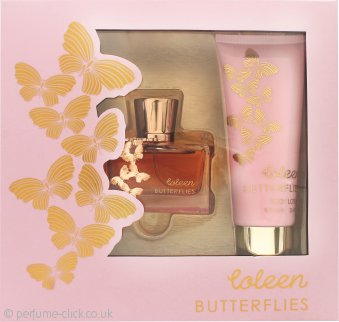 Coleen Rooney Butterflies Gift Set 100ml EDT + 100ml Body Lotion + 100ml Shower Gel