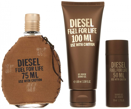 Diesel Fuel For Life Gift Set 75ml EDT + 100ml Shower Gel + 50ml Shower Gel