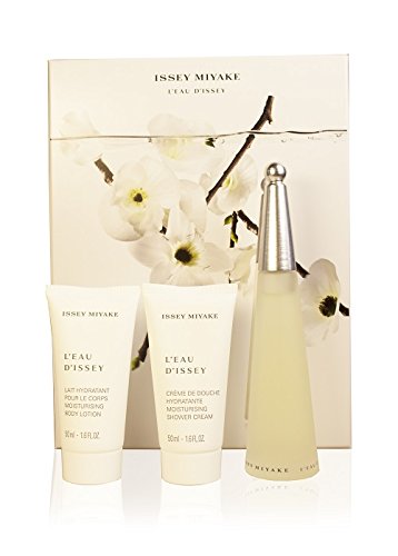 Issey Miyake LEau DIssey Gift Set 50Ml Eau De Toilette Edt + 50Ml Body Lotion + 50Ml Shower Cream