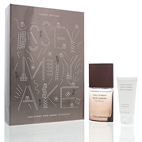 Issey Miyake LEau DIssey Pour Homme Wood & Wood Gift Set 50Ml Eau De Parfum Edp + 50Ml Shower Gel