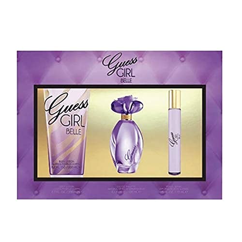 Guess Girl Belle Gift Set 100Ml Eau De Toilette Edt Spray + 200Ml Body Lotion+ 15Ml Eau De Toilette Edt Spray