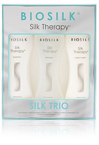 Biosilk Silk Therapy Gift Set 207Ml Shampoo + 207Ml Conditioner + 207Ml Original Treatment